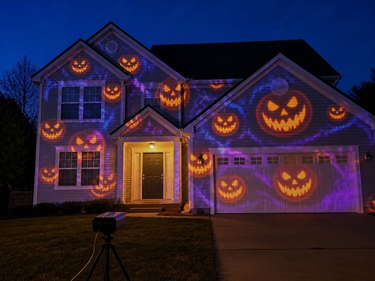 dynamic halloween projection display