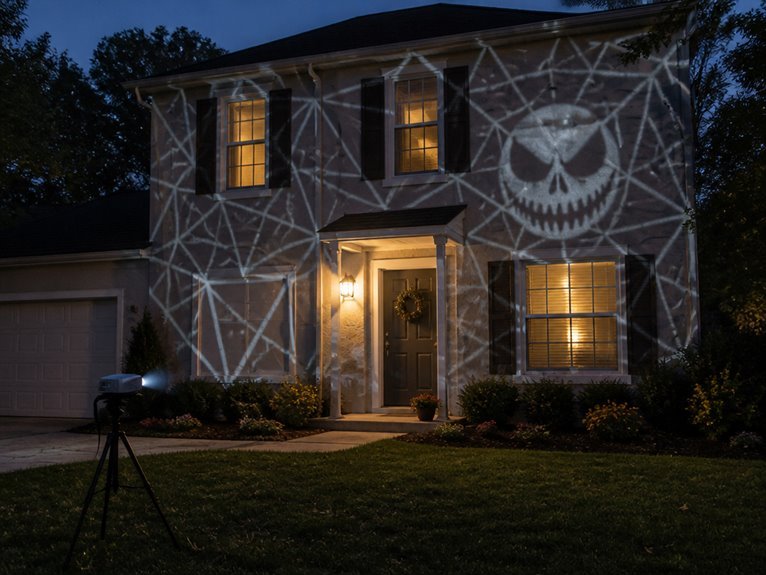 dynamic halloween projection displays