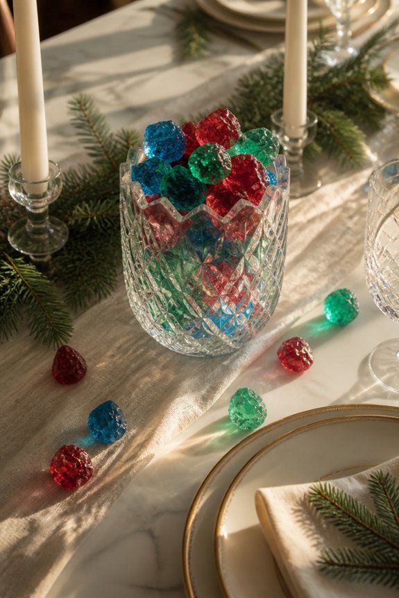 edible holiday table decor