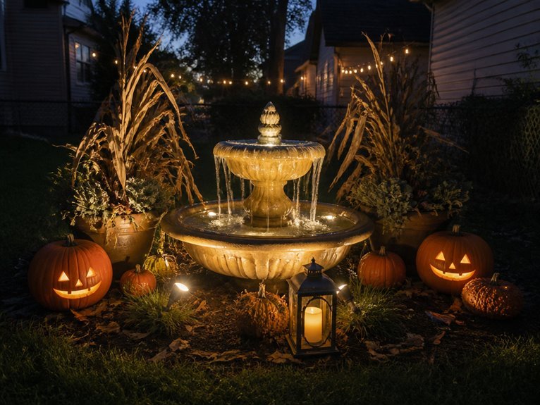 eerie moving halloween fountain
