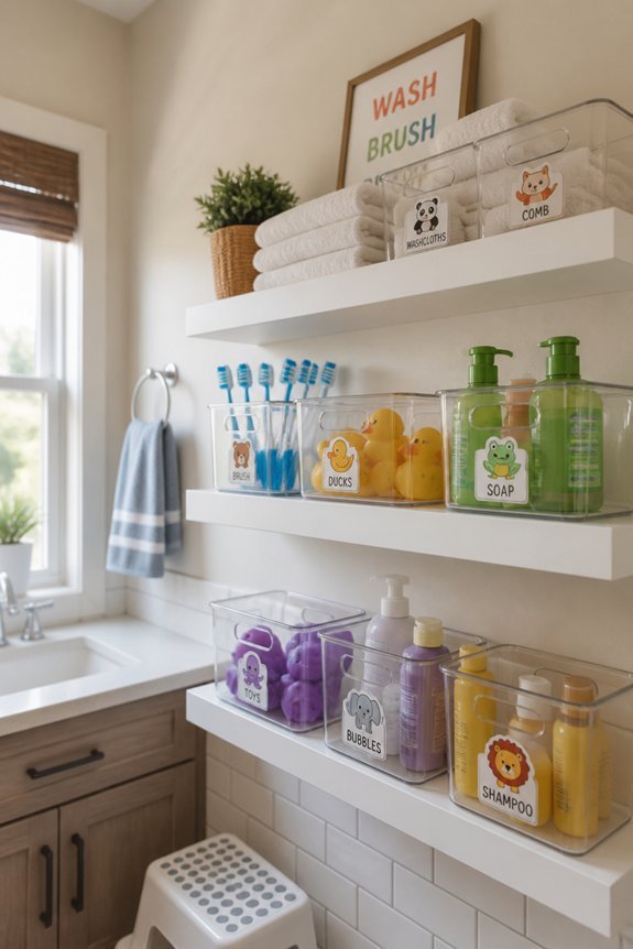 efficient bath product organization