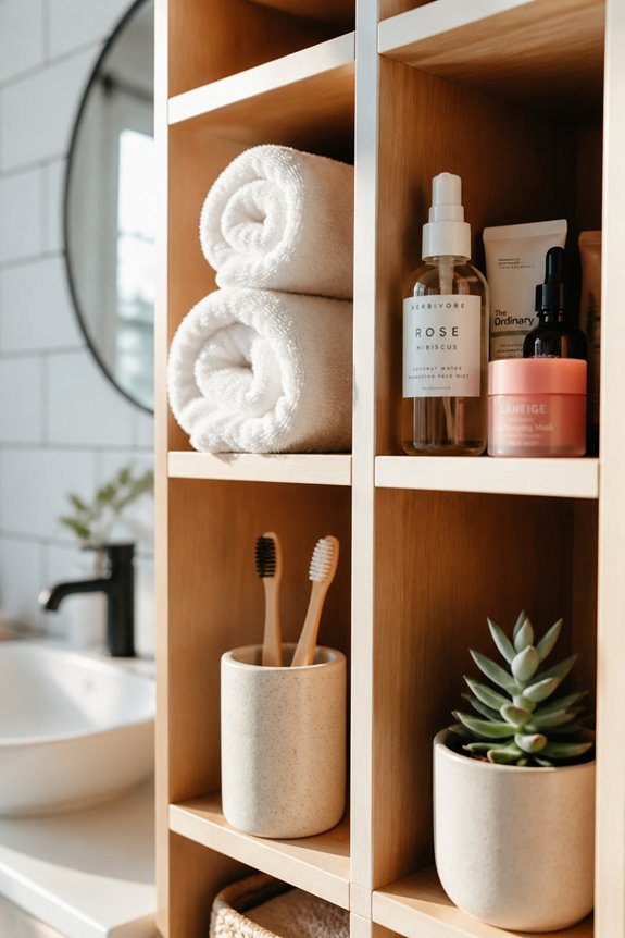 efficient bathroom organization solution