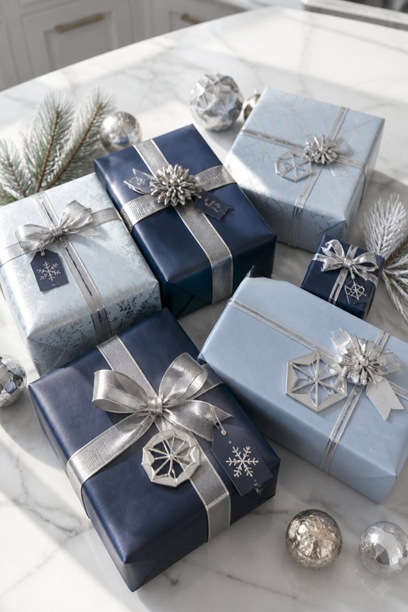 elegant blue silver gifts
