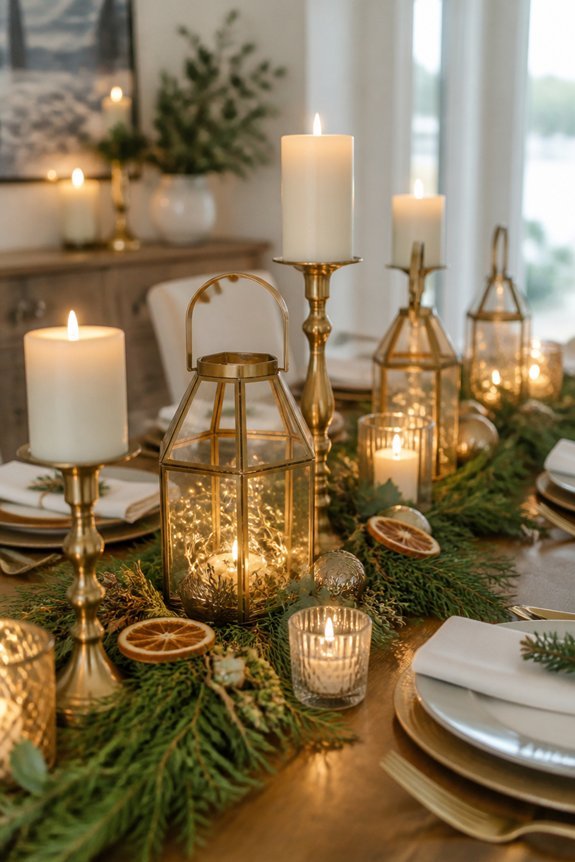 elegant candlelight holiday decor