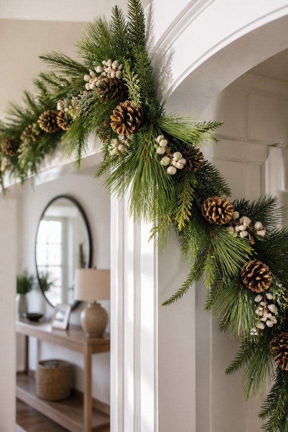elegant floral wall swags