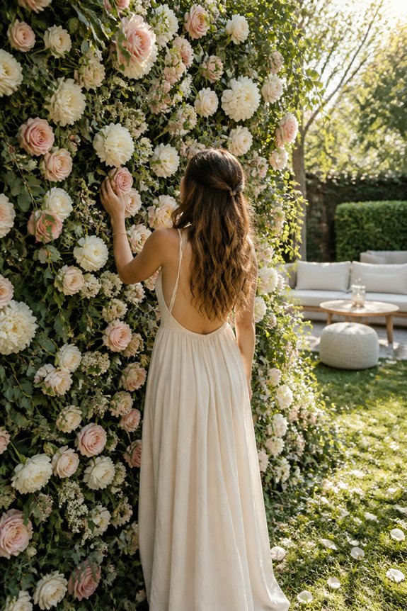 elegant flower arrangements outdoors
