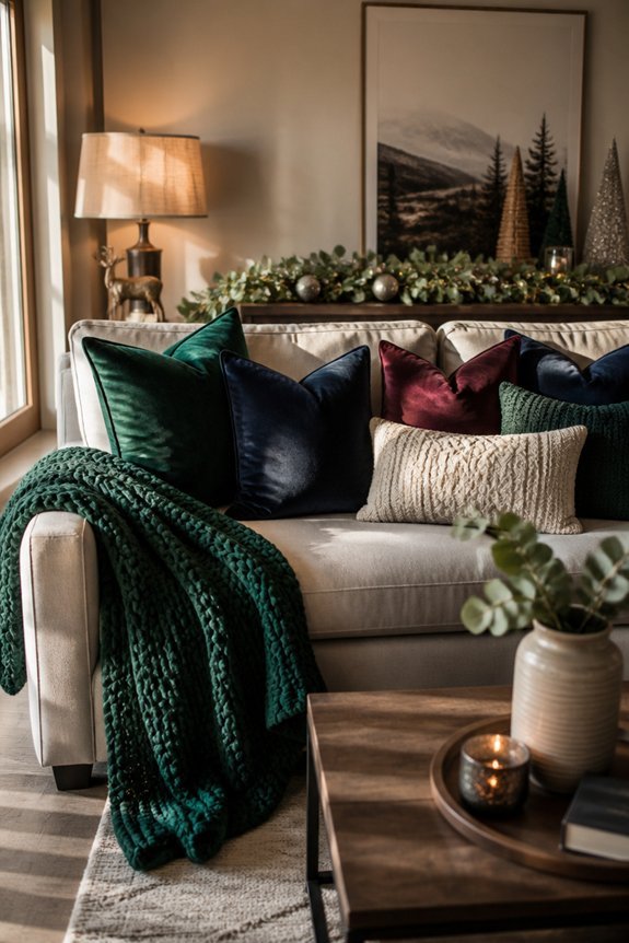 elegant holiday couch d cor