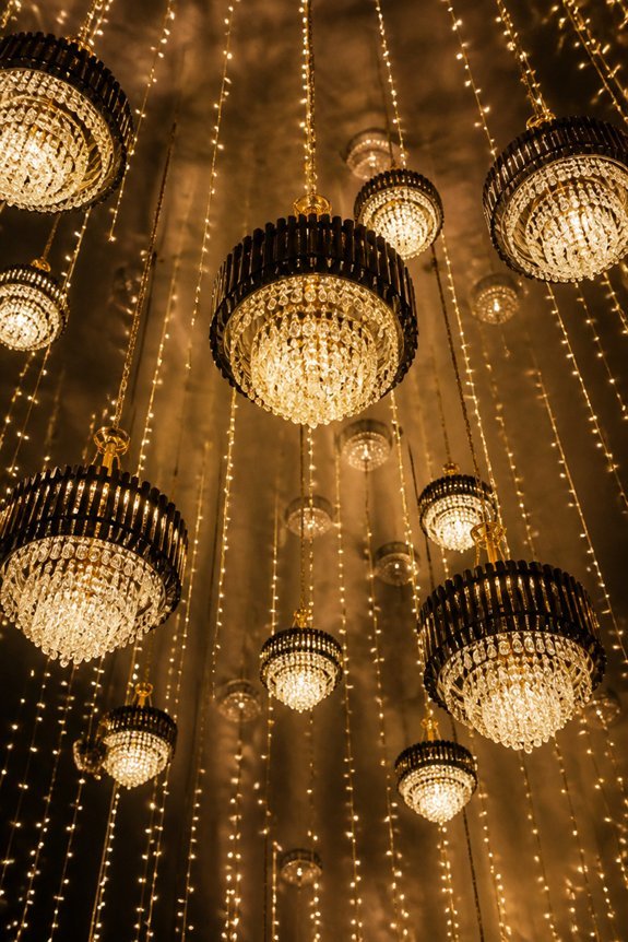 elegant overhead lighting design