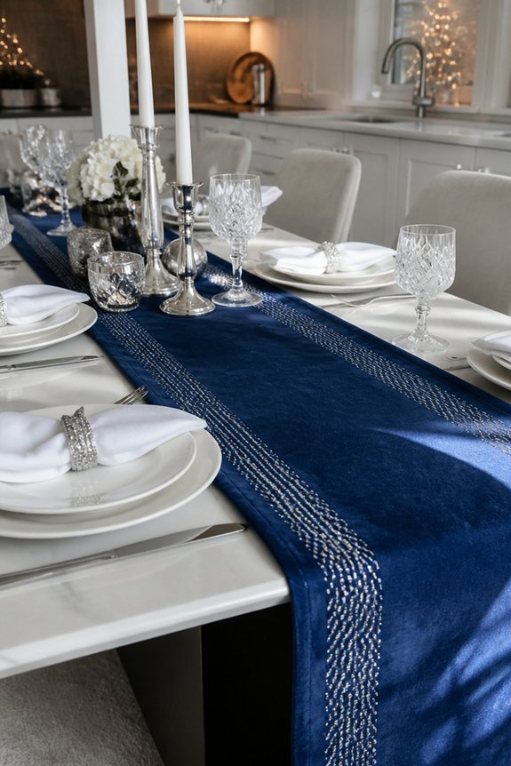 elegant sapphire and silver