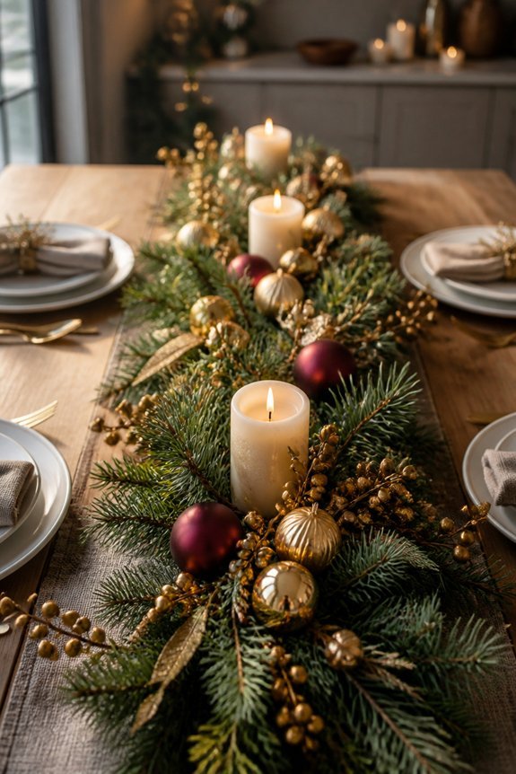 elegant table garland decor