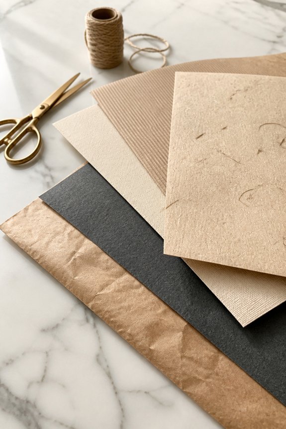 elegant textured paper options