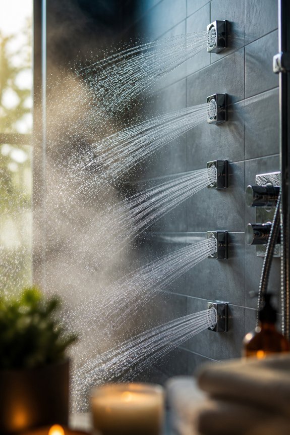 enhanced multi zone shower experience