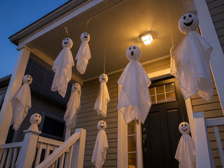 ethereal floating ghost decorations