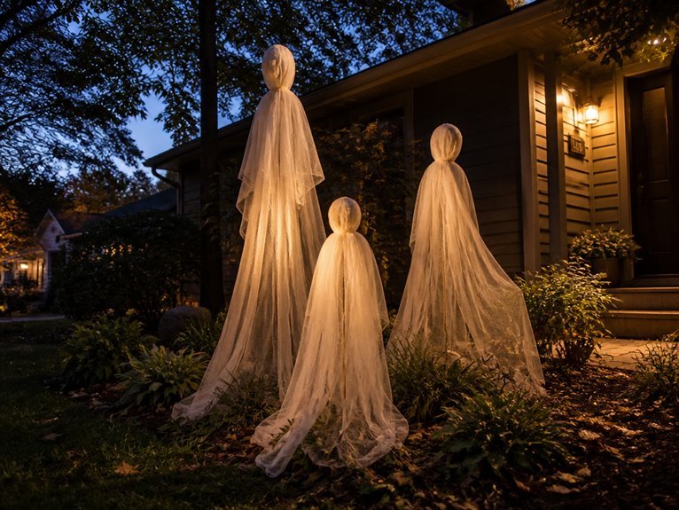 ethereal garden ghost decorations