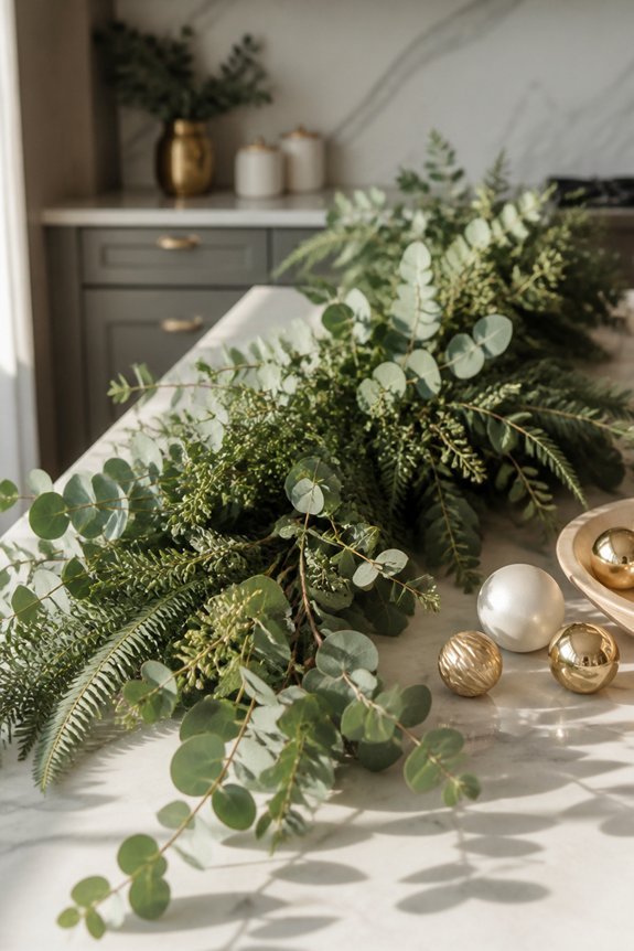 eucalyptus and ferns garland