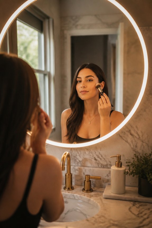 even illumination for grooming