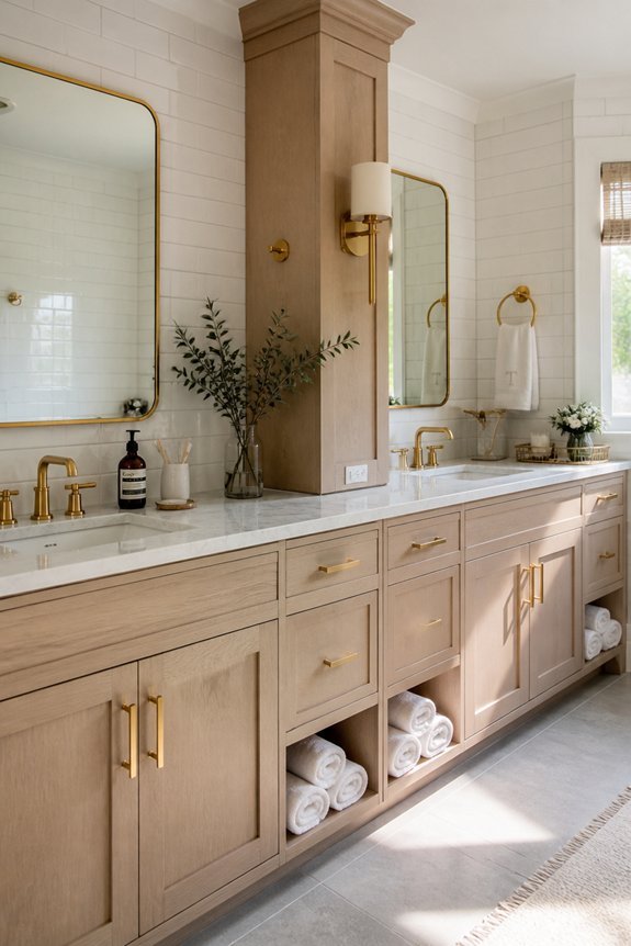 extra wide double vanities