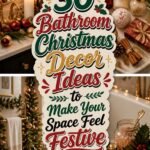 festive bathroom christmas decor