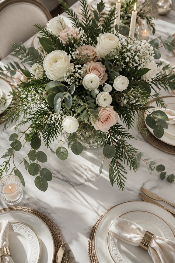 festive floral centerpiece arrangement