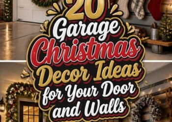 festive garage christmas decor