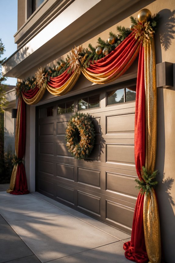 festive holiday decor installation