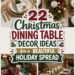 festive holiday table decorations
