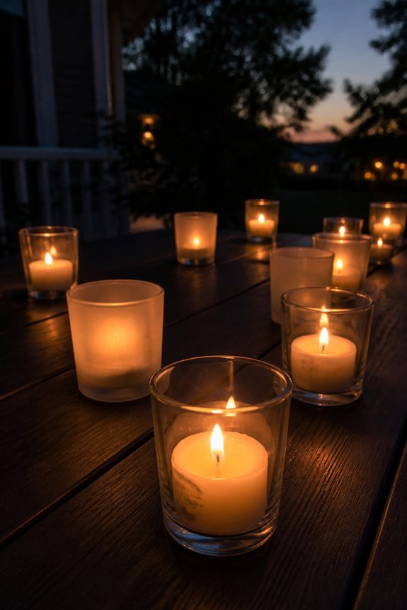 flameless cemetery votive lighting