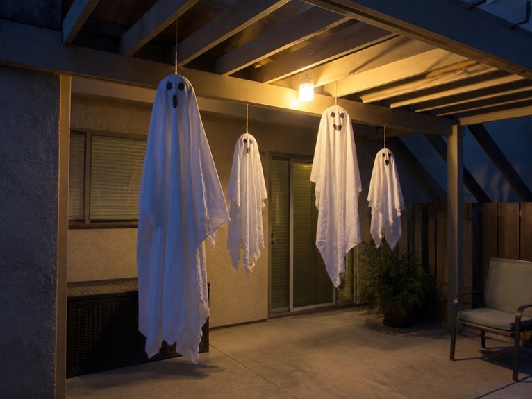floating ghosts overhead decoration