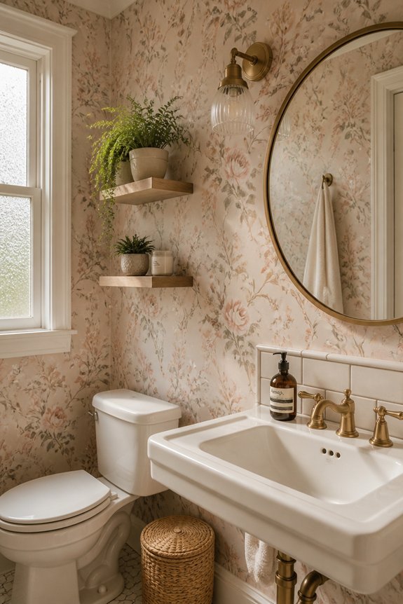 floral elegance for bathrooms