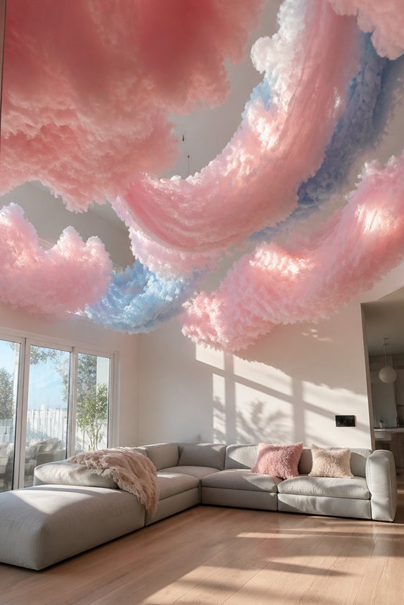 fluffy cotton candy swags