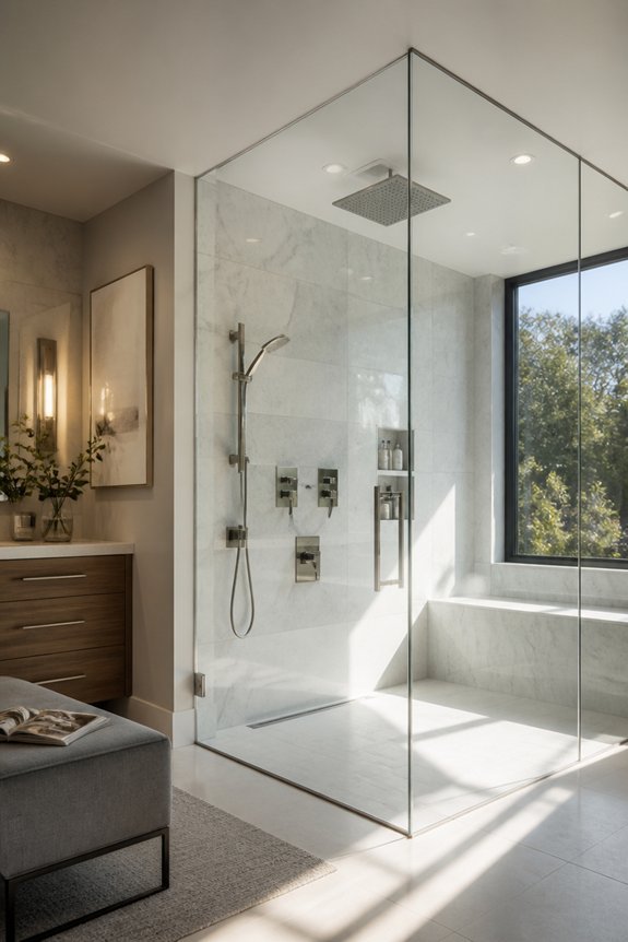 frameless glass shower elegance