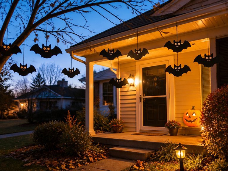 friendly halloween bat decor