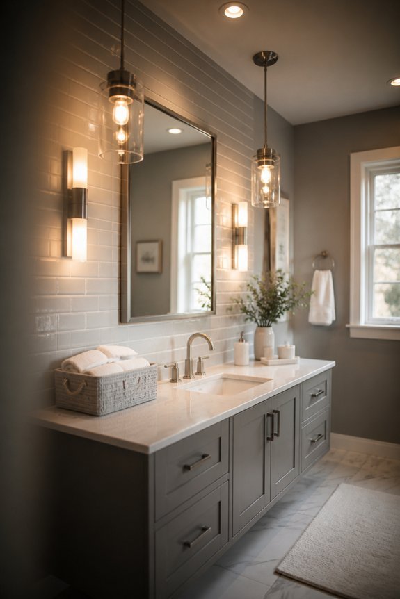 functional grey lighting fixtures