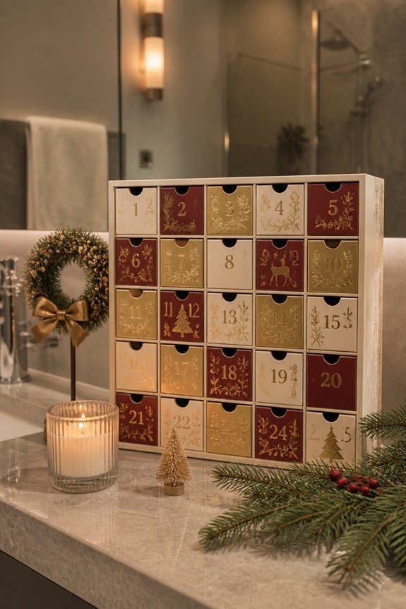 functional holiday countdown calendar
