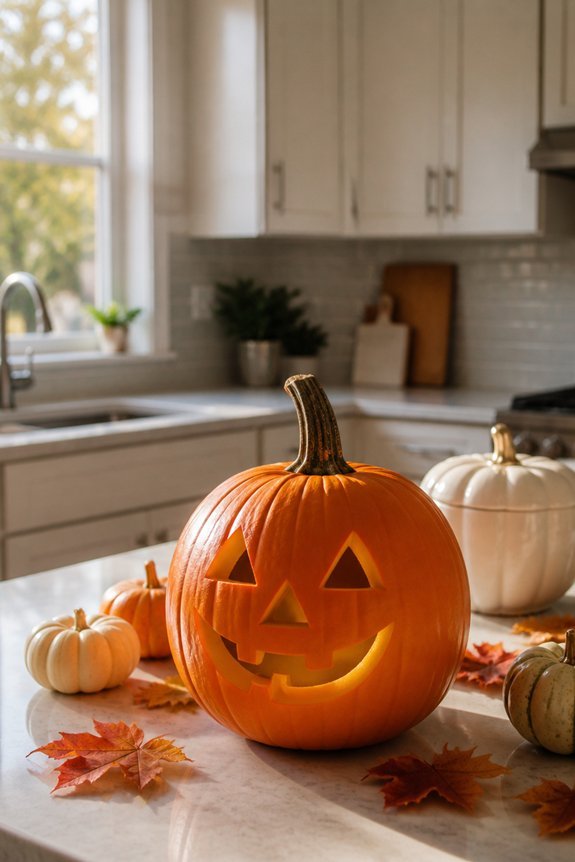 gentle expression jack o lantern