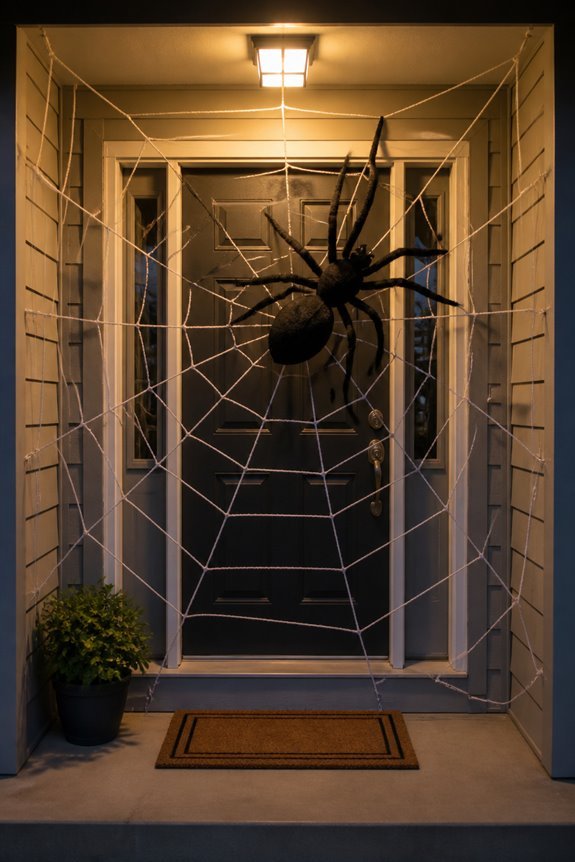 giant spider door display