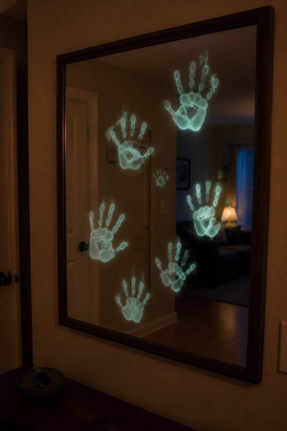 glow in dark mirror imprints