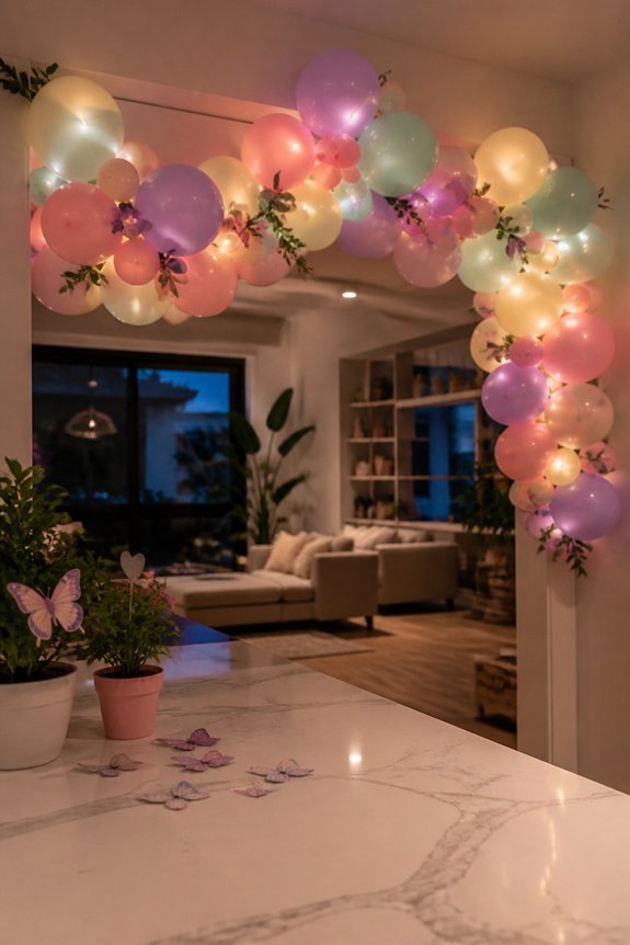 glow in the dark balloon arches