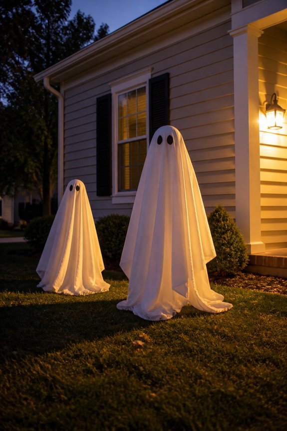glowing ghost sheet decorations