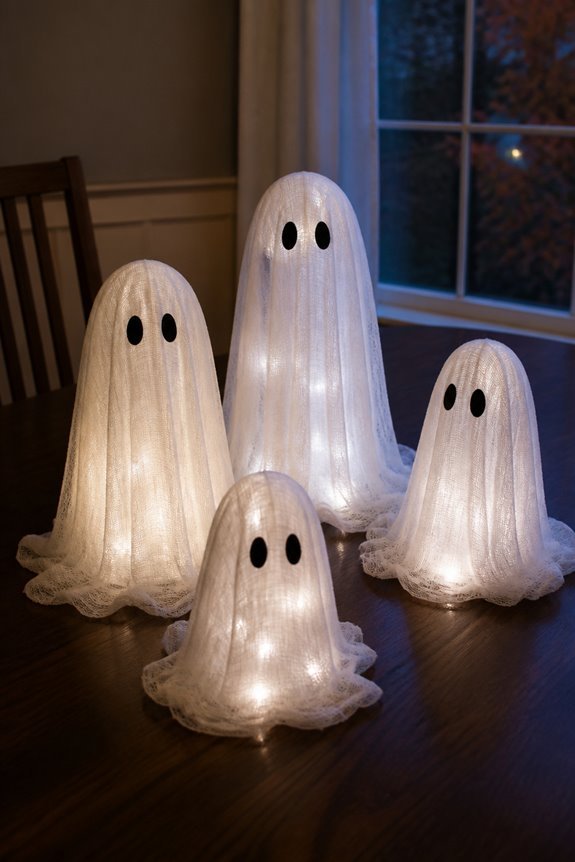 glowing ghost table decor