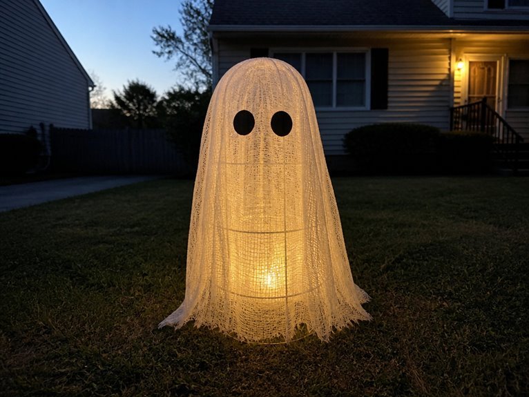 glowing ghost tomato decoration