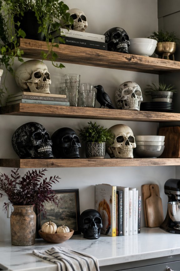 glowing led skull decorations