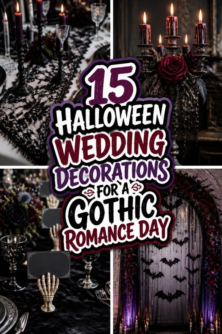 gothic halloween wedding decorations