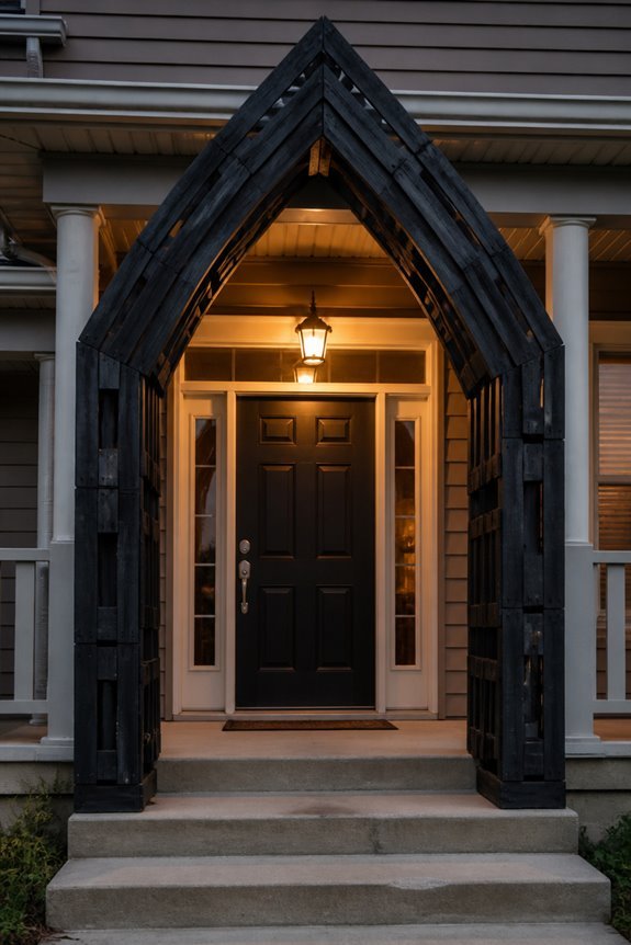 gothic pallet arch construction