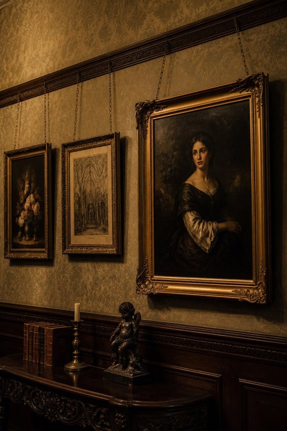 gothic picture rail installation