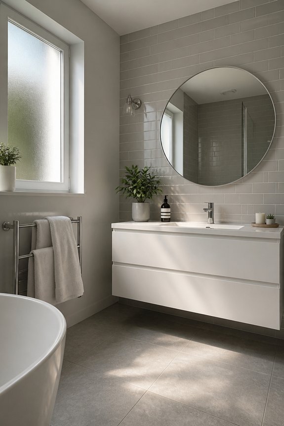 gradual grey bathroom transition
