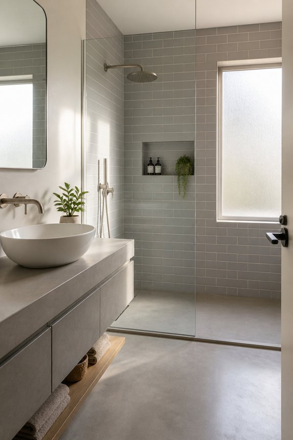 grey and white tiles