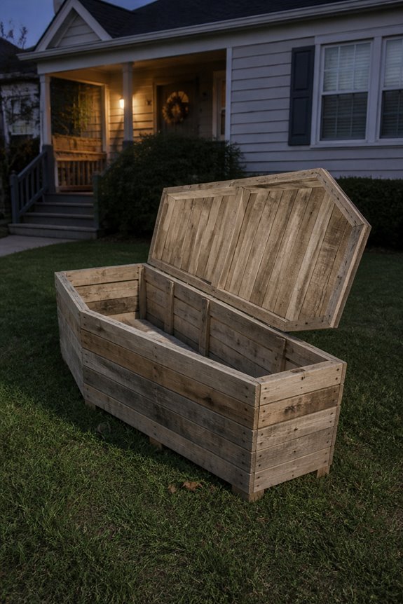 ground level pallet coffin displays