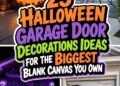 halloween garage door decorations