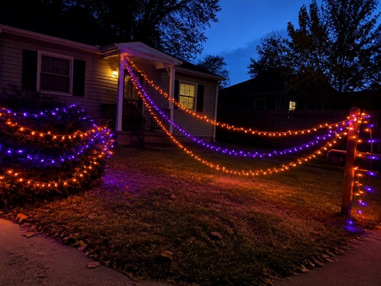 halloween outdoor led ambiance